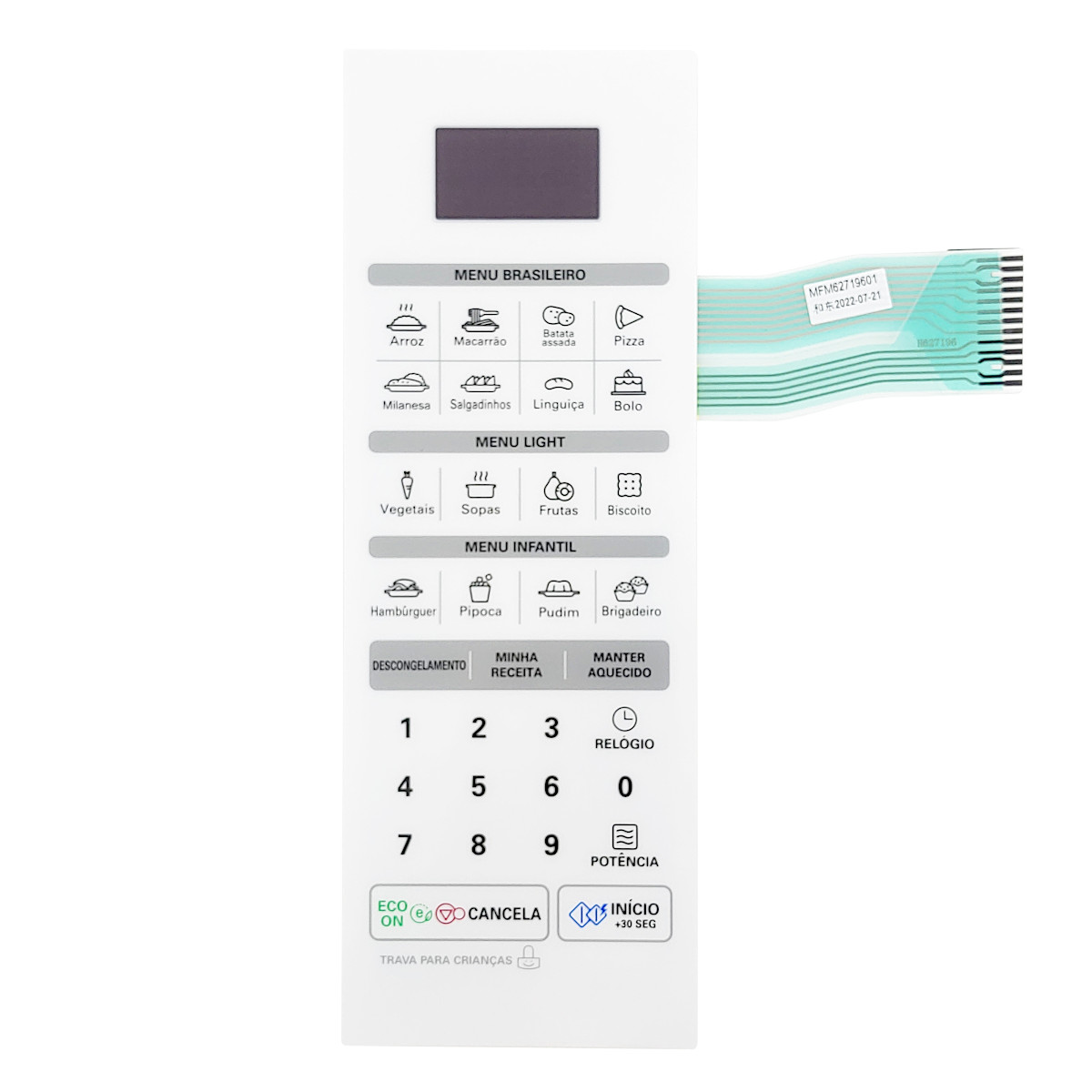 Membrana plástica Forno Micro-ondas LG - ...