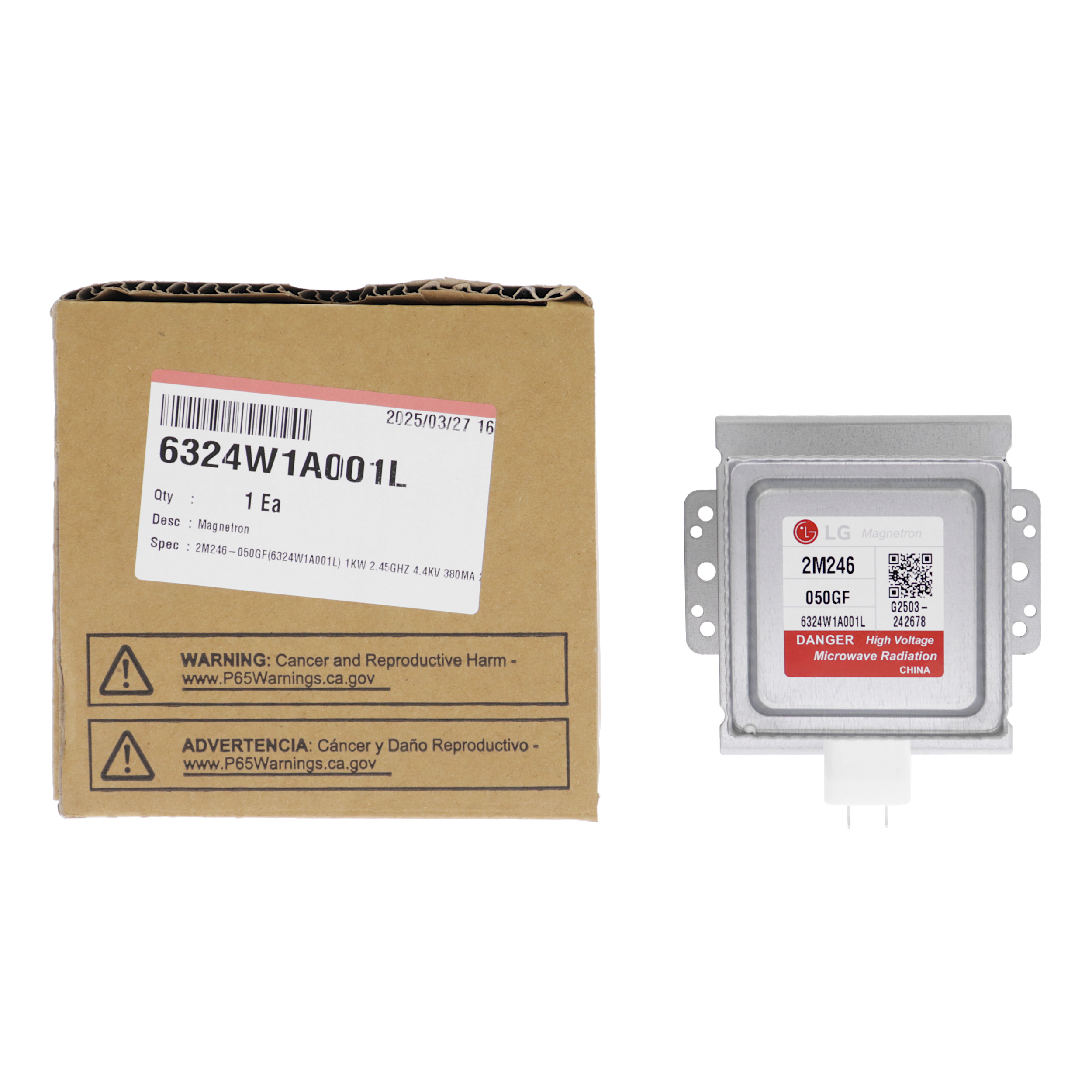 MAGNETRON,2M246-050GF,1.08KW,2.45GHZ,4.4 ...