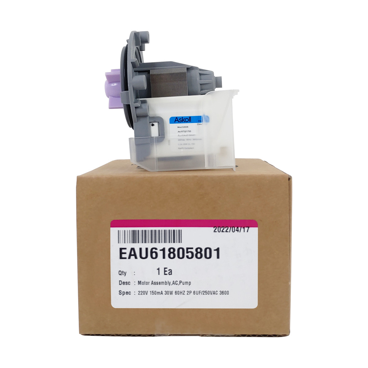 Bomba Drenagem Lava e Seca LG - EAU618058...