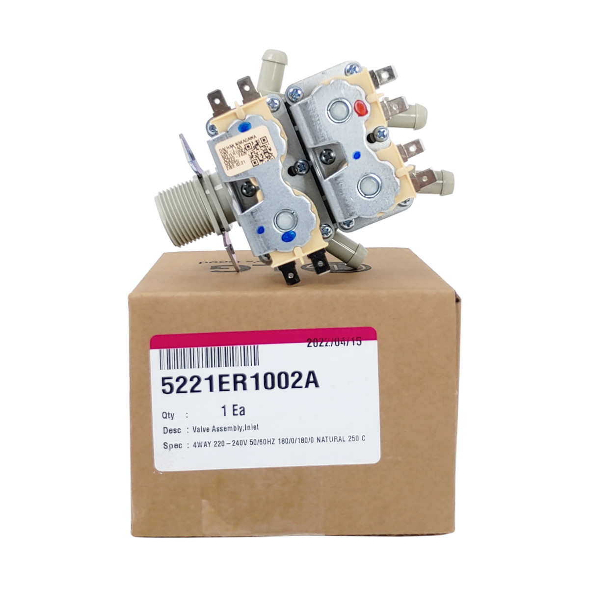 Válvula de 4 vias Lavadora LG - 5221ER100...